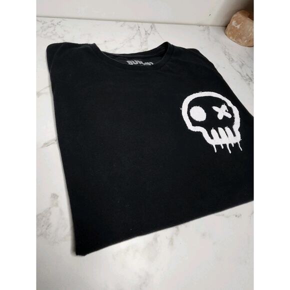 Sum 41 Band T-Shirt Black Skull Logo Size LARGE - Picture 6 of 10